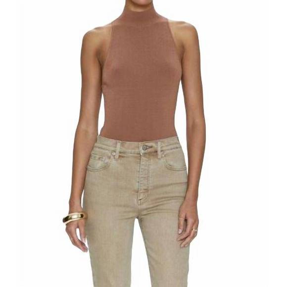 Pistola JANESSA Mock Neck Thong Bodysuit
